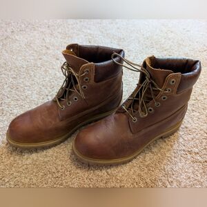 Timberland Men's Dark Brown Leather Boots